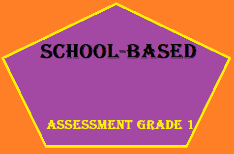 School Based Assessment Grade 1 2025 Answer Key